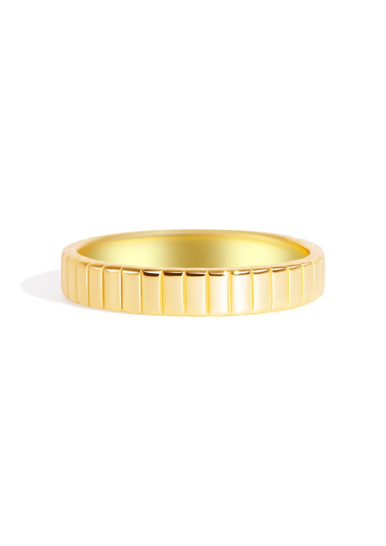 Solid 14k Gold Horizon Seamless Ring