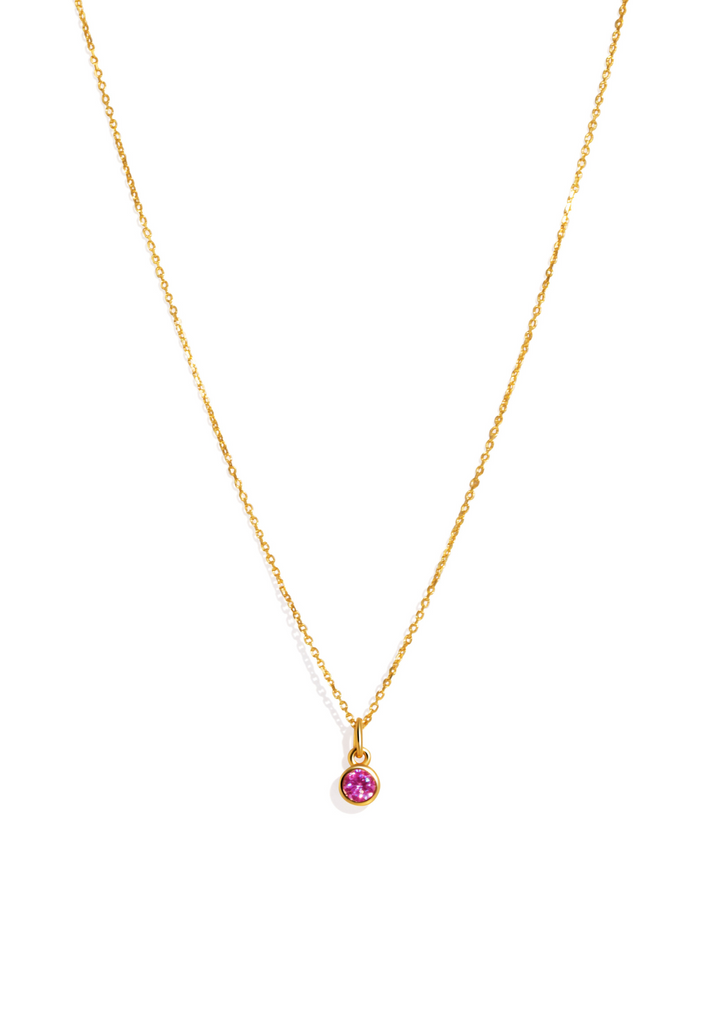 The Baby Fête Ruby Gold Pendant Necklace