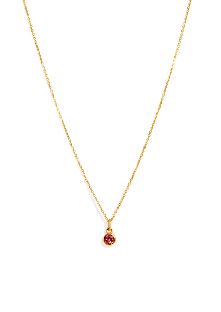 The Baby Fête Garnet Gold Vermeil Pendant