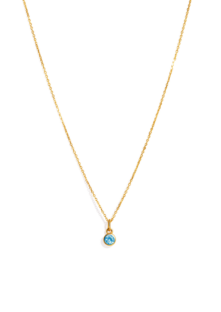 The Baby Fête Blue Topaz Gold Vermeil Pendant