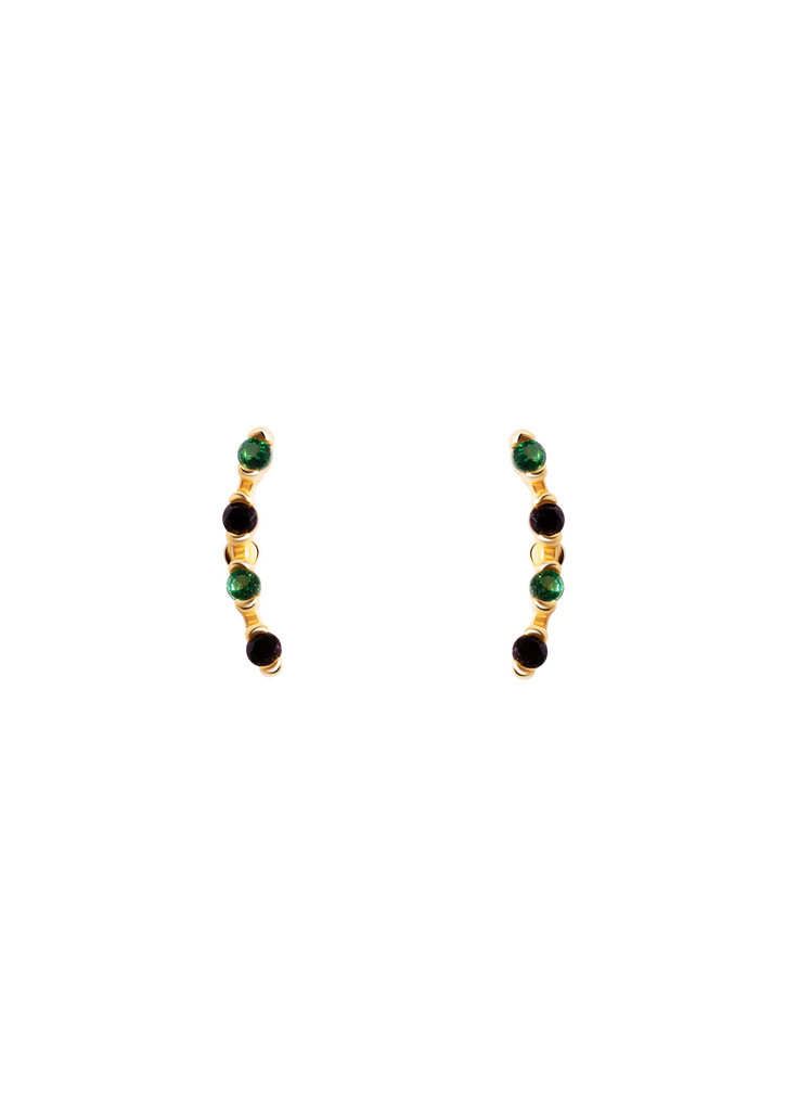 The Lush Gold Vermeil Climber Stud Earrings