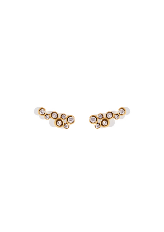 The Perlage 18ct Gold Vermeil Stud Earrings