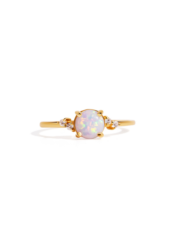 The Wishful Opal 18ct Gold Vermeil Cluster Ring