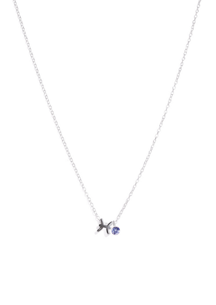 The Zodiac Pisces Silver Charm Necklace