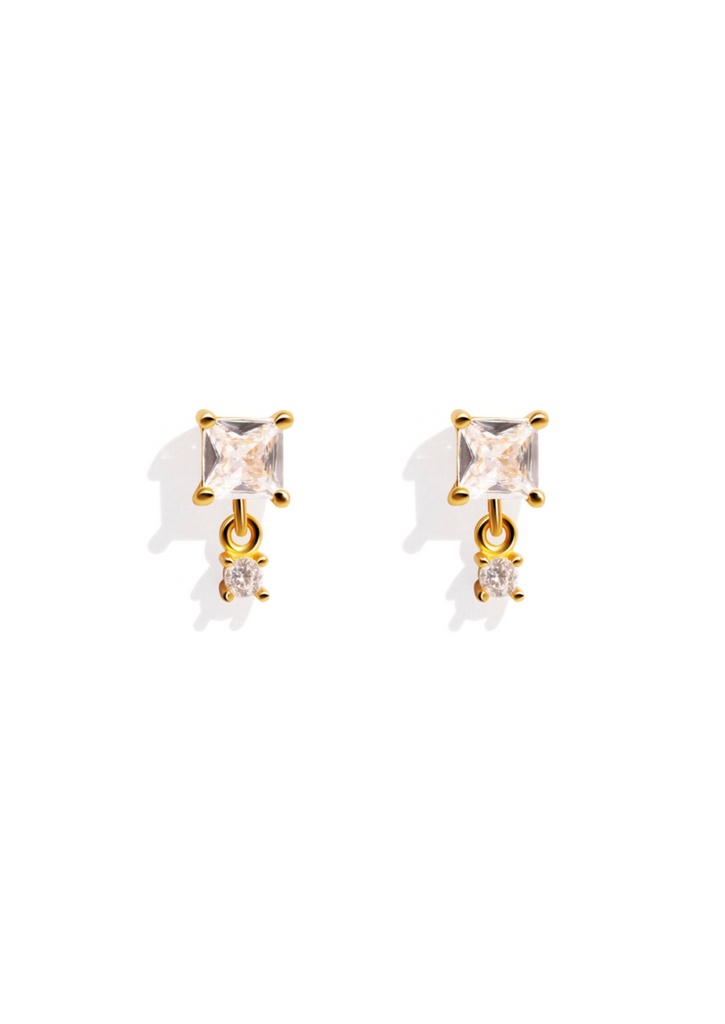 The Flare Gold Vermeil Drop Earrings