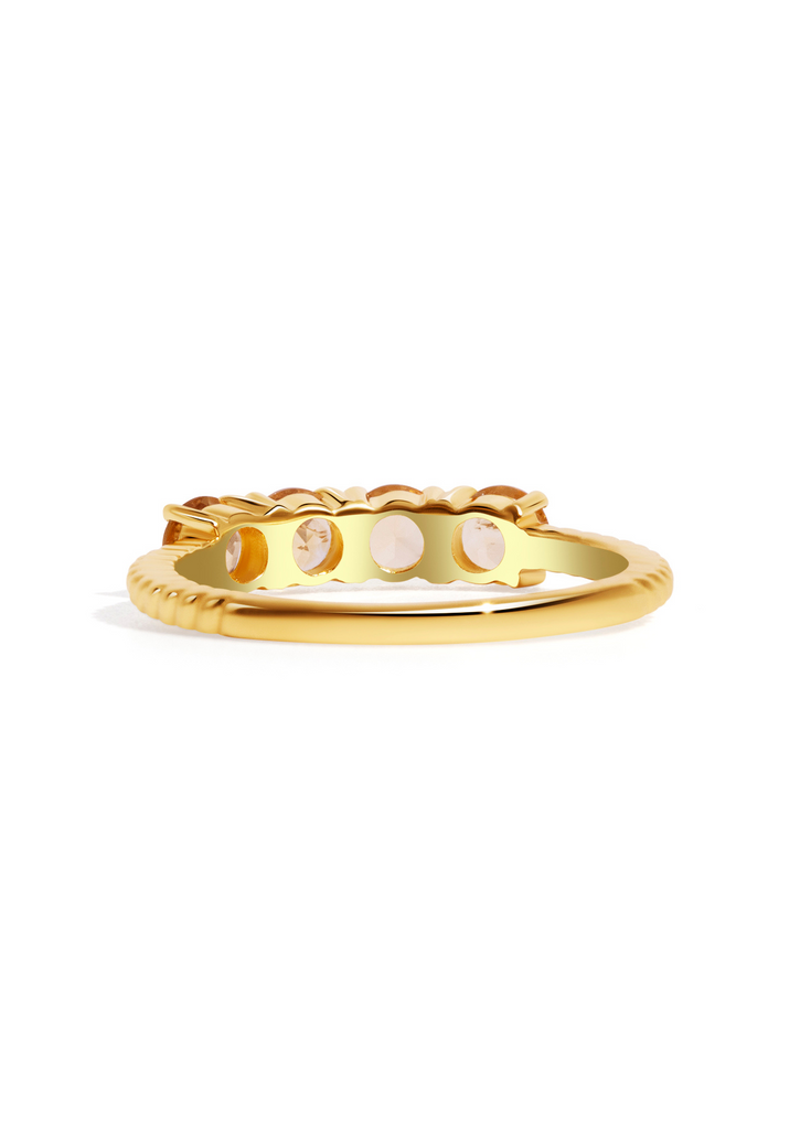 The Sol Citrine 18ct Gold Vermeil Ring