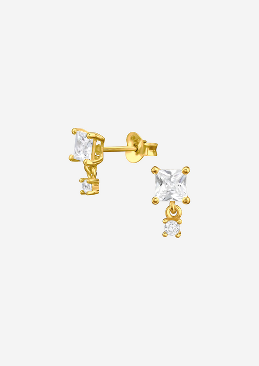 The Flare 14ct Gold Vermeil Drop Earrings