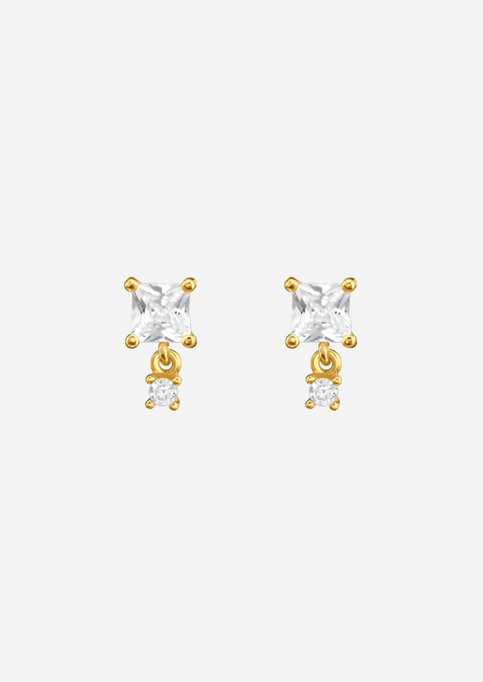 The Flare 14ct Gold Vermeil Drop Earrings