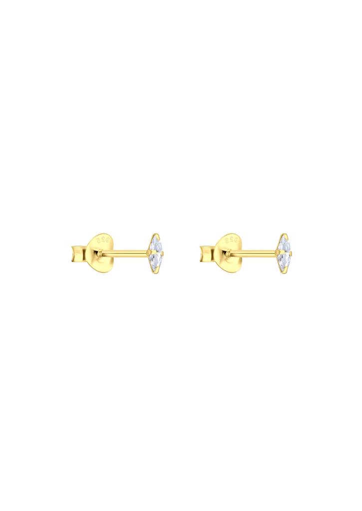 The Lucent Marquise Gold Vermeil Stud Earrings