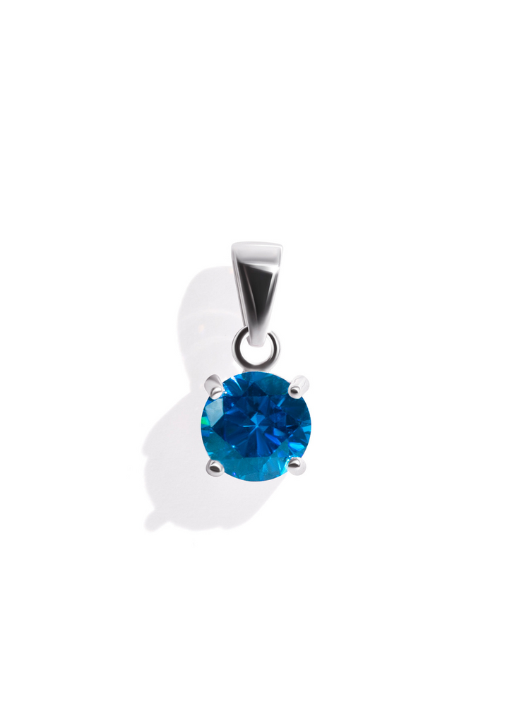 The Grande Fête Blue Topaz Silver Pendant