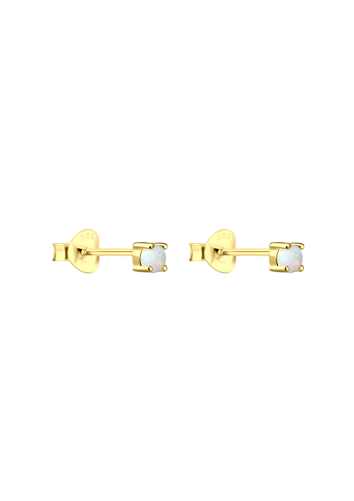 The Daydream Opal 14ct Gold Vermeil Stud Earrings