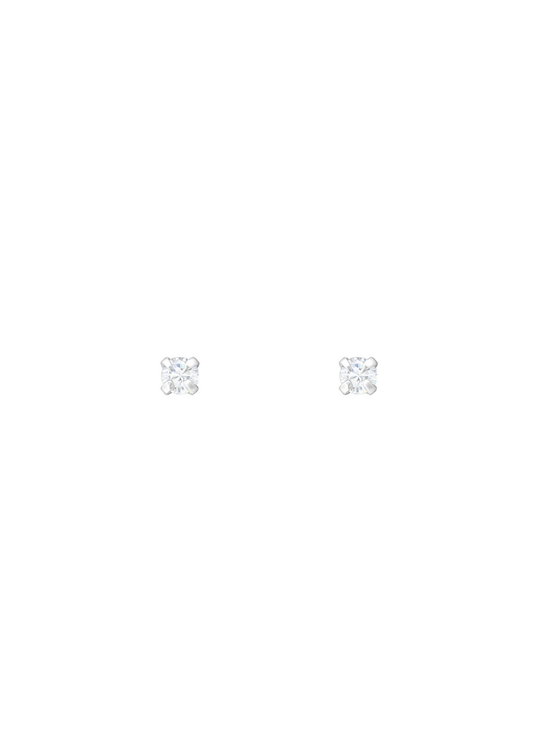 The Petite Fête Crystal Silver Stud Earrings