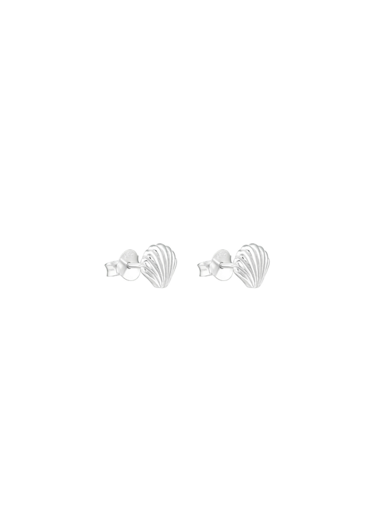 The Seashell Silver Stud Earrings