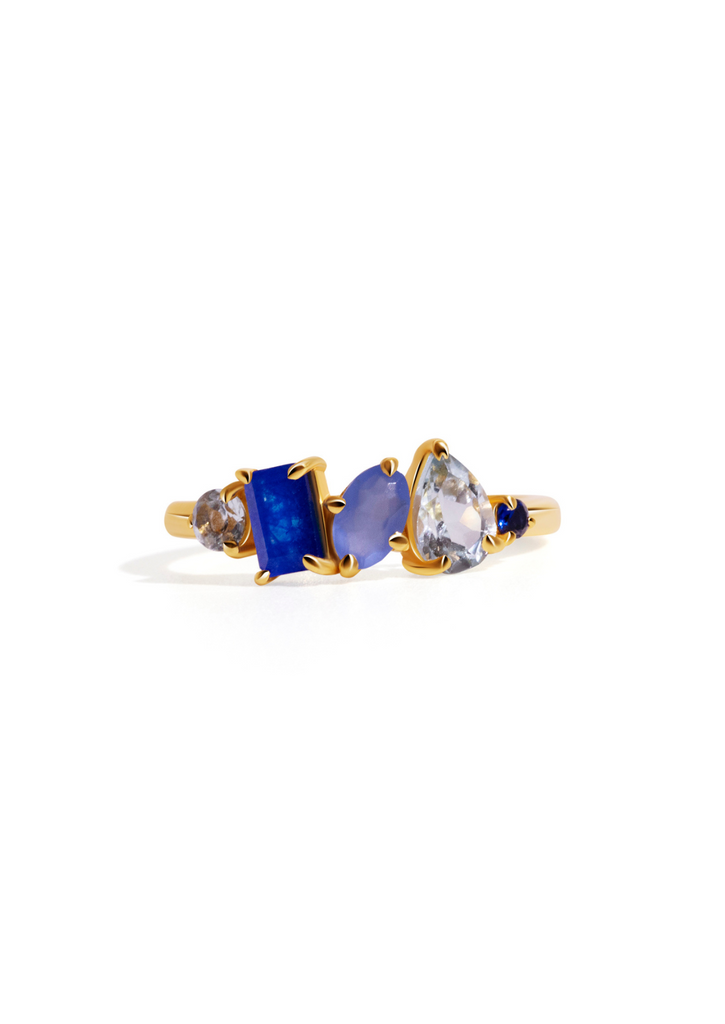 The Salacia 18ct Gold Vermeil Cluster Ring