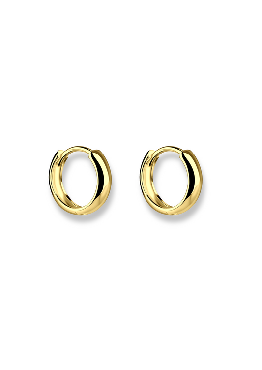 The Shimmer 14ct Gold Vermeil Hoop Earrings