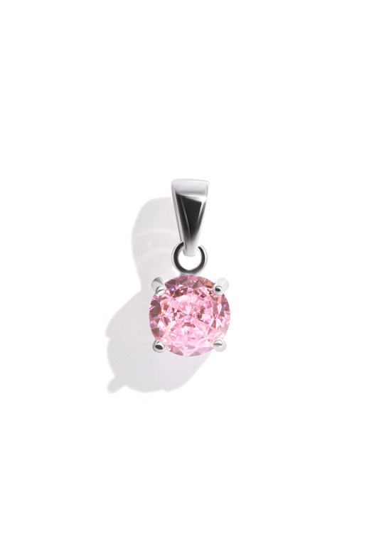 The Grande Fête Pink Tourmaline Silver Pendant