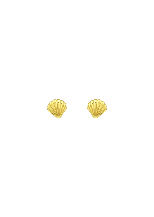 The Seashell Gold Vermeil Stud Earring