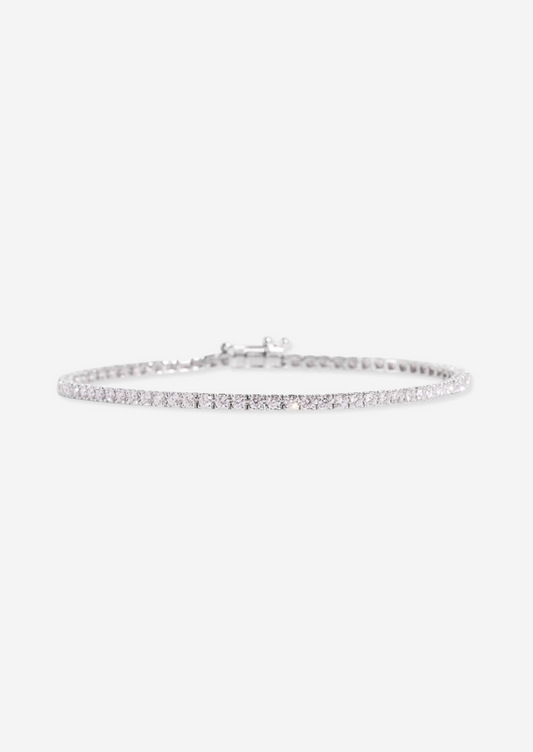 The Bea 18ct White Gold Cultured Diamond Tennis Bracelet