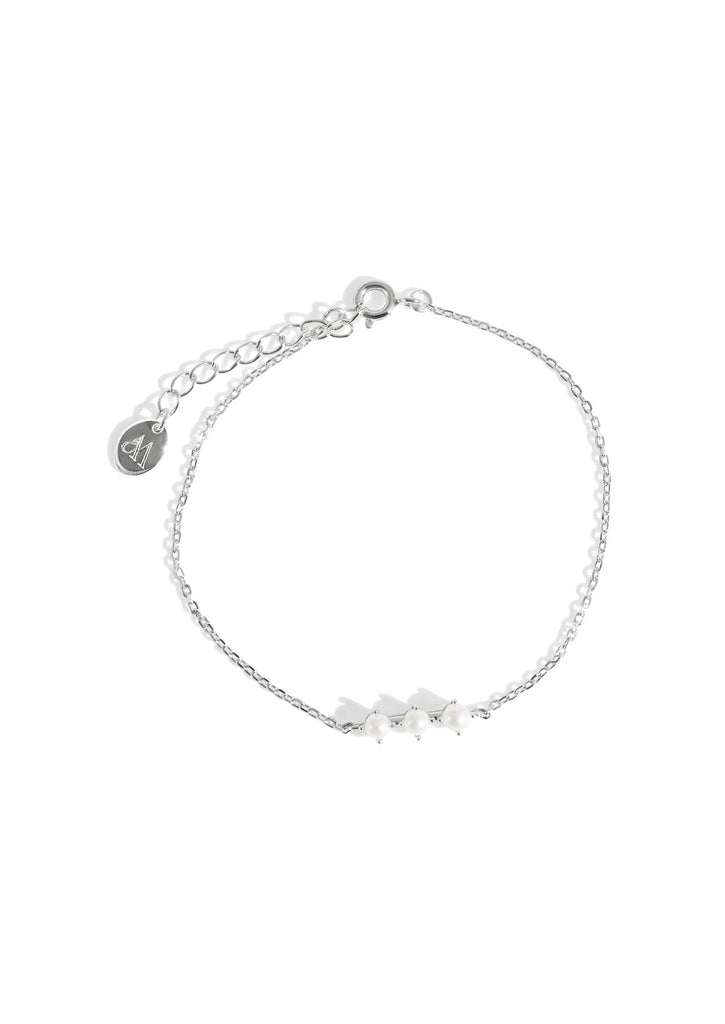 The Pearl Corsage Silver Bracelet