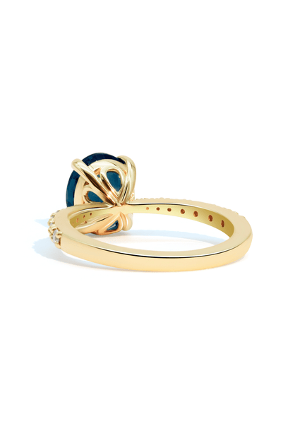 The Celine Ring with 2ct Indicolite Tourmaline - Molten Store