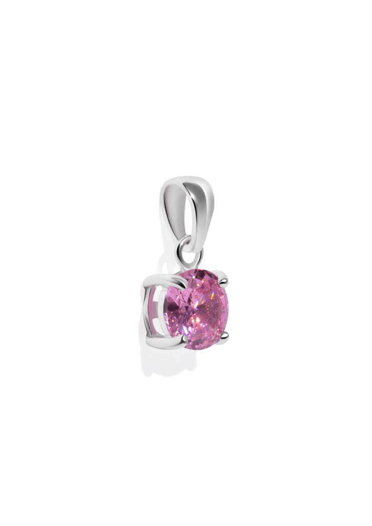 The Grande Fête Pink Tourmaline Silver Pendant