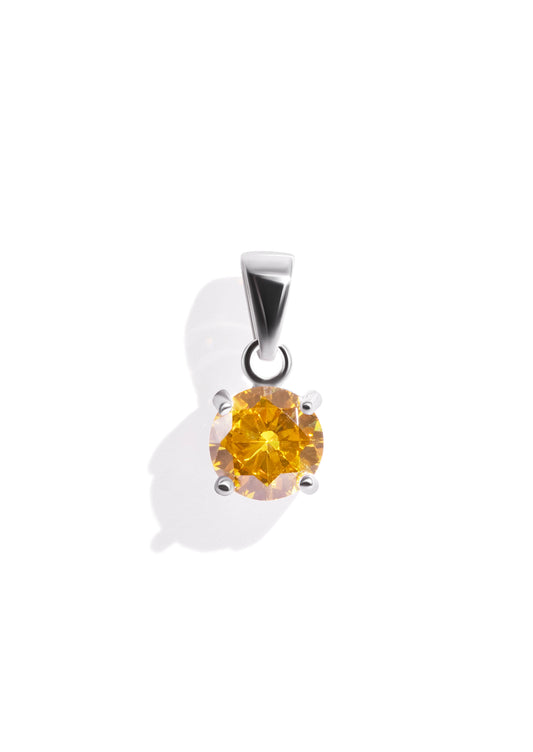 The Grande Fête Citrine Silver Pendant