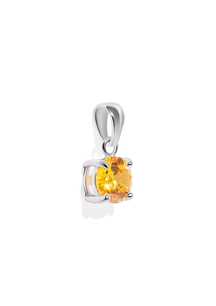 The Grande Fête Citrine Silver Pendant