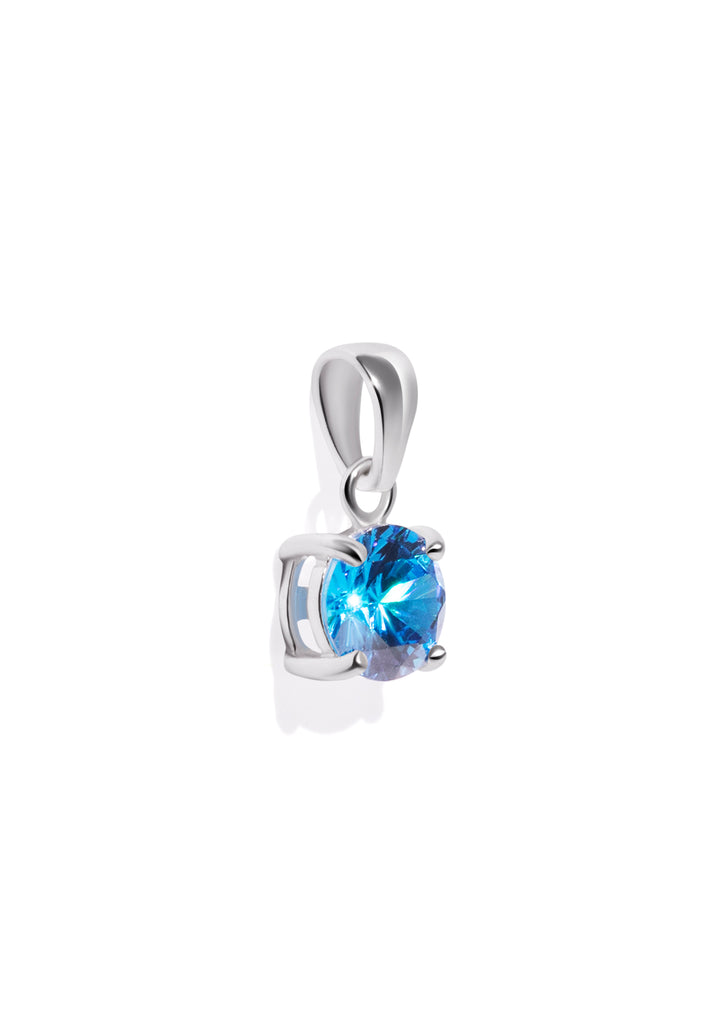 The Grande Fête Blue Topaz Silver Pendant