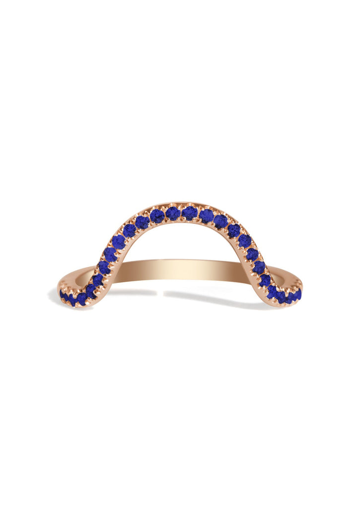 The Swoon Sapphire Band Rose Gold