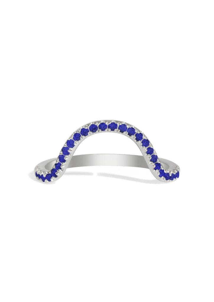 The Swoon Sapphire Band White Gold