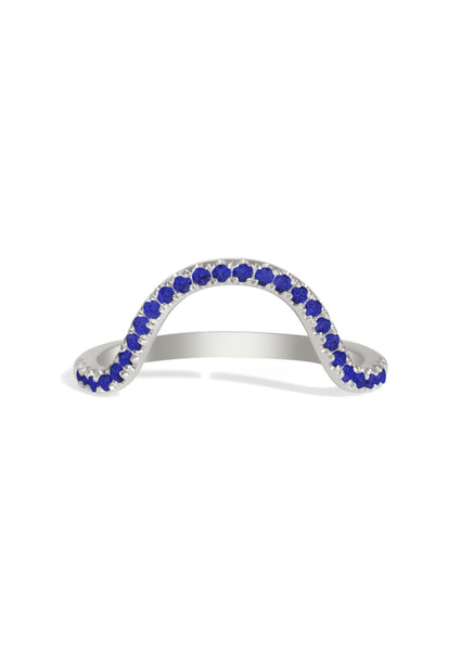 The Swoon Sapphire Band White Gold