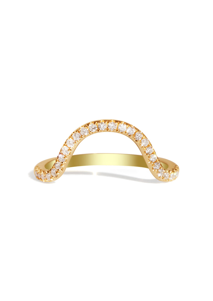 The Swoon Diamond Yellow Gold Band