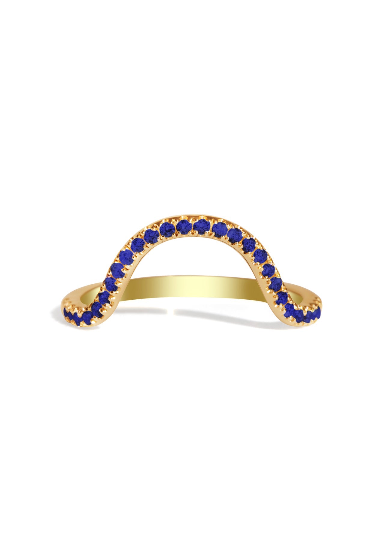 The Swoon Sapphire Yellow Gold Band
