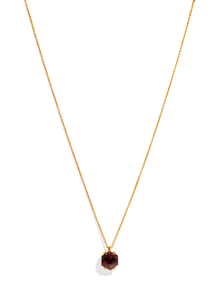 The Margot Necklace with 6.93ct Orange Tourmaline