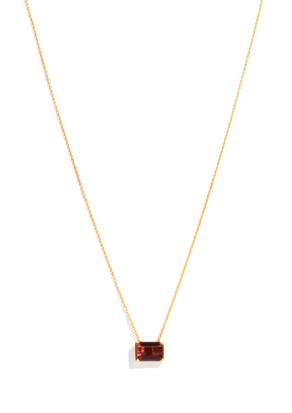 The Izzy Necklace with 3.71ct Peach Tourmaline