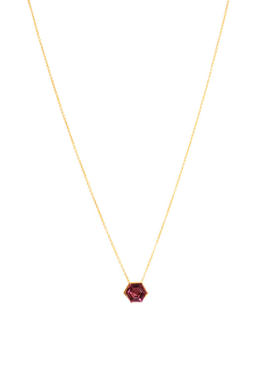The Ottilie Necklace with 2.85ct Peach Tourmaline
