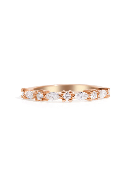 The Splendid Rose Gold Diamond Band