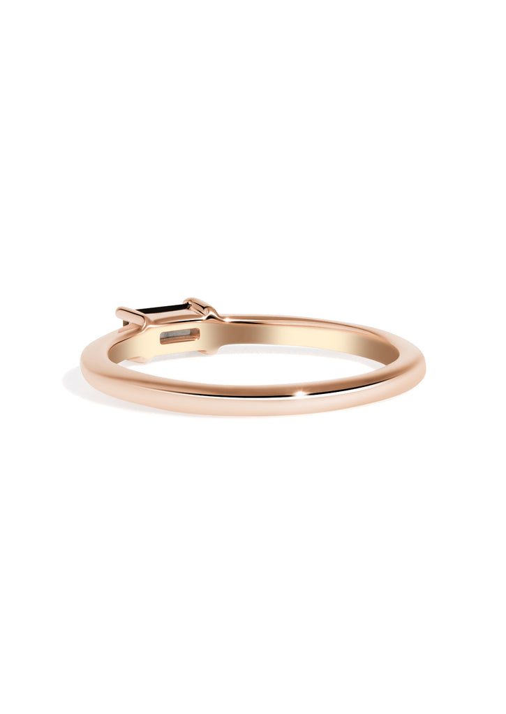 The Rue Sapphire Rose Gold Ring