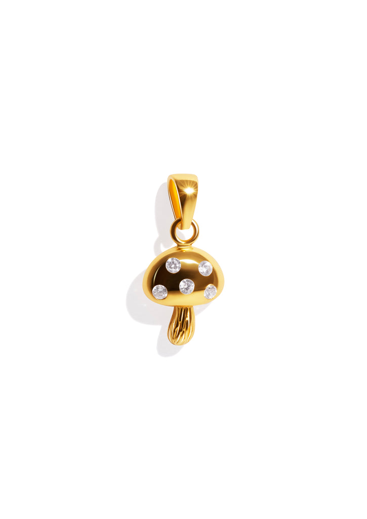 The Mushroom Gold Vermeil Pendant