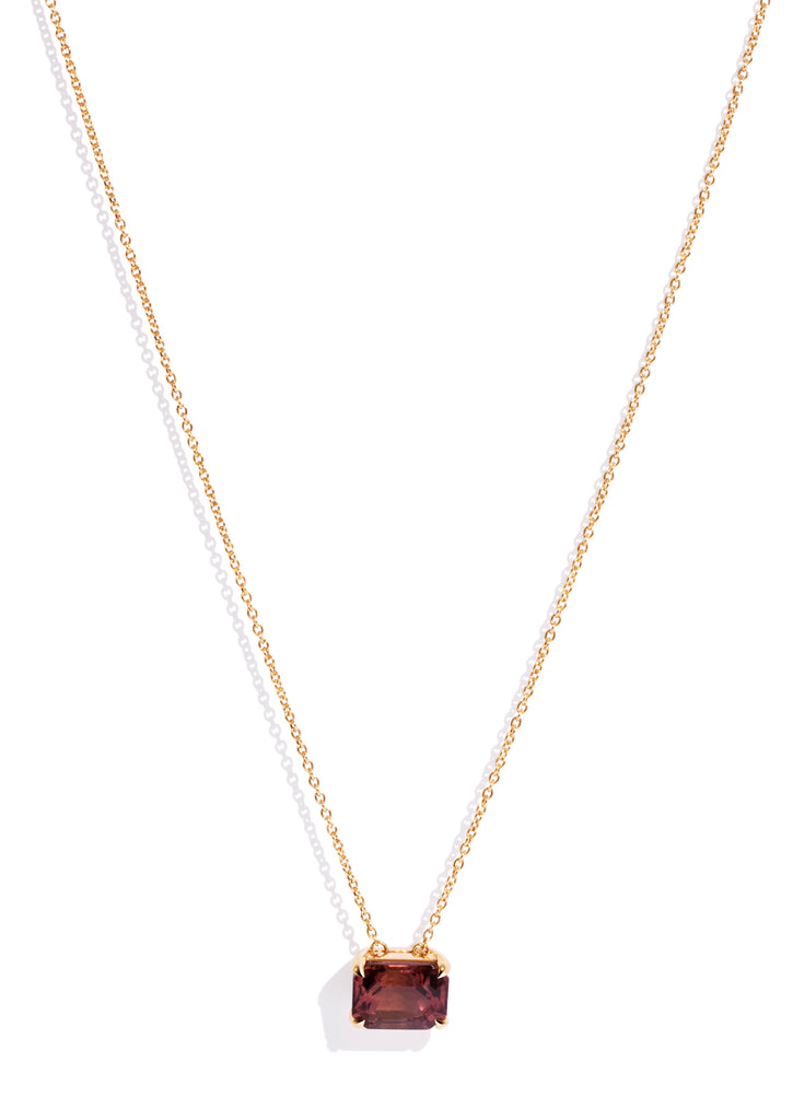 The Margot Necklace with 4.61ct Orange Tourmaline