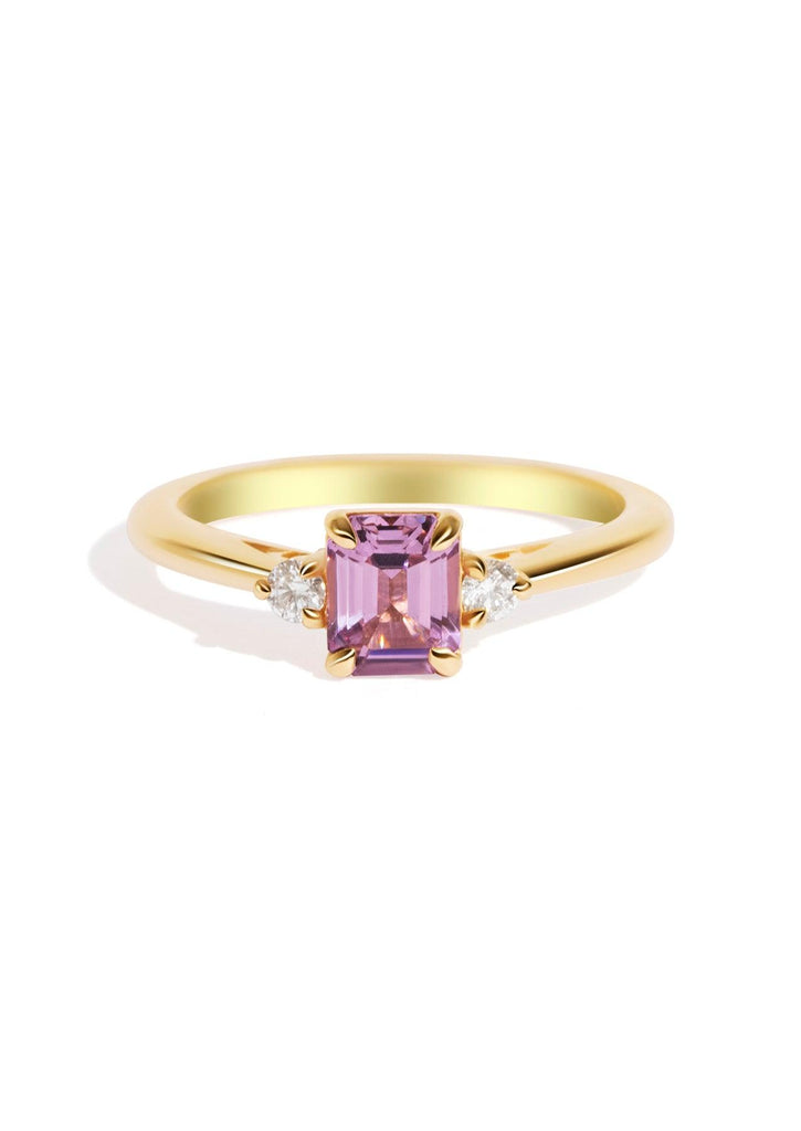 The Ada Ring with 0.9ct Emerald Morganite - Molten Store