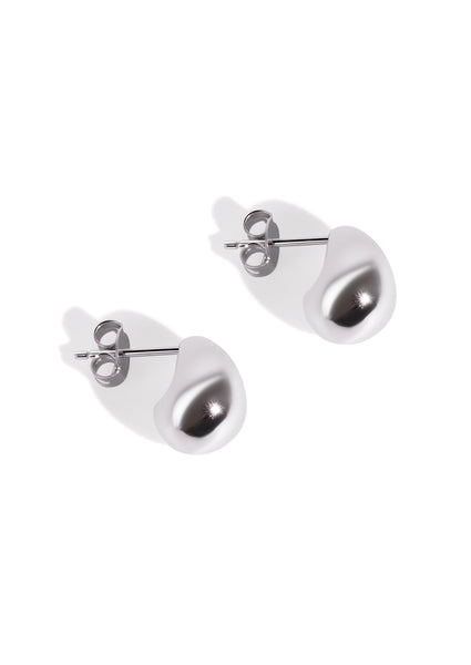 The Billow Silver Stud Earrings