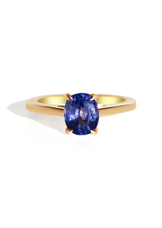 The June Ring with 1.60ct Oval Ceylon Sapphire