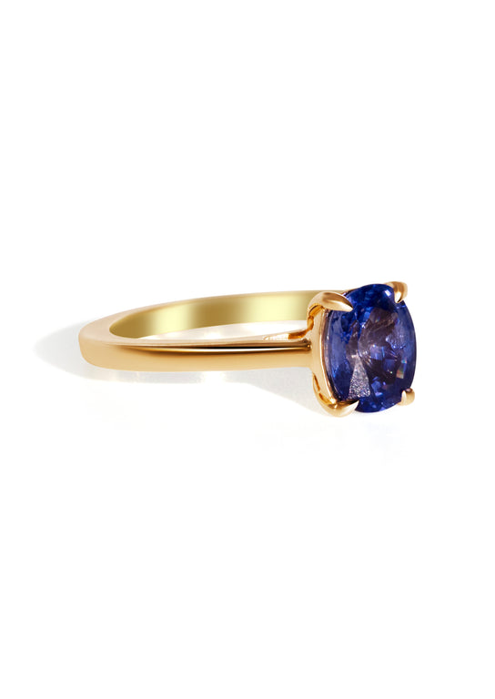 The June Ring with 1.60ct Oval Ceylon Sapphire