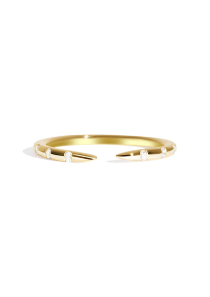 The Lumina Open Diamond Yellow Gold Band