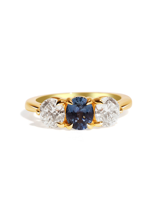 The Ada Ring with 0.97ct Oval Sapphire