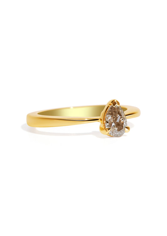 The June Ring with 0.71ct Pear Diamond