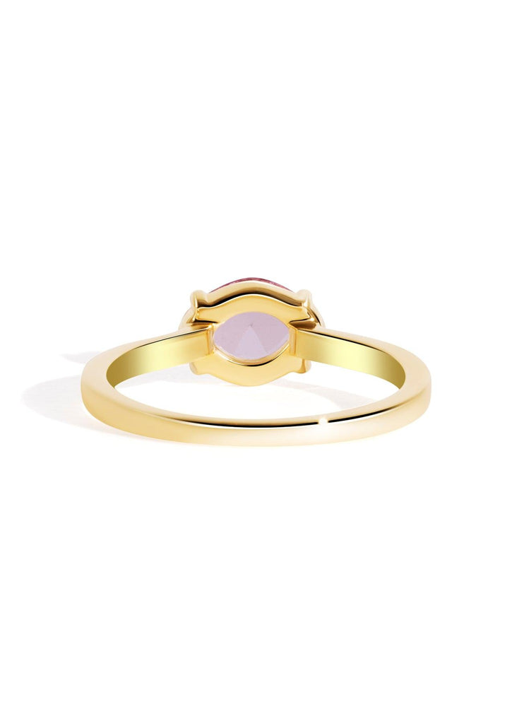 The Nova Ring with 1.06ct Rose Cut Pink Sapphire - Molten Store