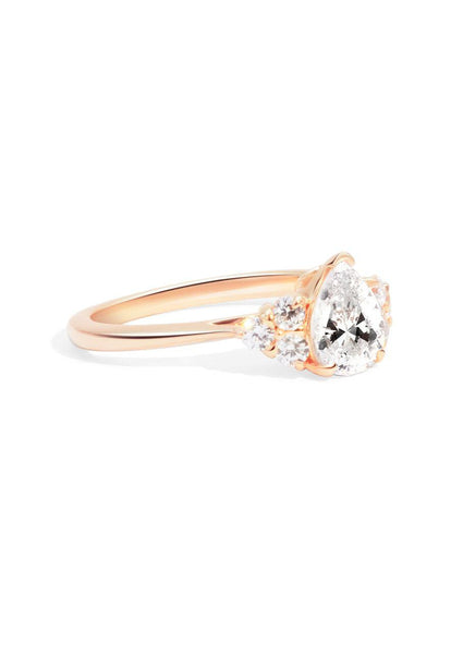 The Ivy Rose Gold Cultured Diamond Ring - Molten Store