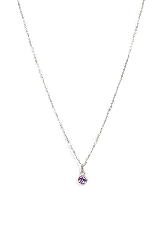 The Baby Fête Amethyst Silver Pendant